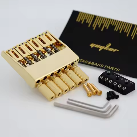 GUYKER-6 String Headless Guitar Bridge Tailpiece for Headless Guitar Accessories, New, Multiple Colo