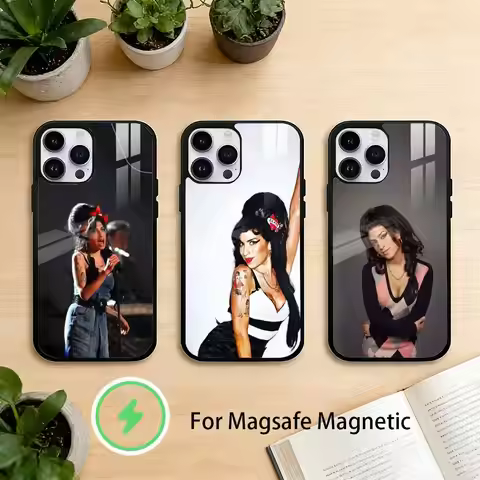 Amy W-Winehouse Phone Case For iPhone 17/16/15/14/13/12/Plus/Pro/Max for Magnetic Wireless Charging