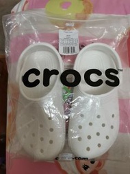 Crocs white kit 白色 豆豆拖鞋  洞洞鞋
