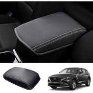 2021-2025 CX-5 Center Console Cover for Mazda CX-5, Waterproof&Cushion Leather 2025 CX-5 Console Arm