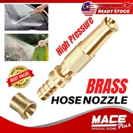 #1 Brass Hose Nozzle High Pressure Adjustable Twist Host Garden Hose Water Jet Sprayer Muncung Paip 