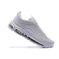 Available Air Max 97 white metallic silver "" (GS) all white running shoes