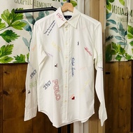 Polo Ralph Lauren 稀有款 刺繡白色襯衫 女生 M號 全新閒置品