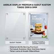 Acrylic Wall Frames A4, A3, A2 Acrylic Wall Frames Acrylic Poster Display Frames