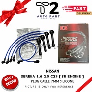 T2 PLUG CABLE NISSAN SERENA 1.6 2.0 C23 LONG SR ENGINE 7MM SILICONE 1SET