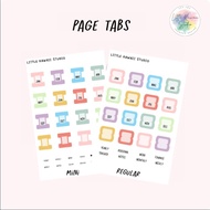 LKS- Planner Sticker| Page Tab Sticker