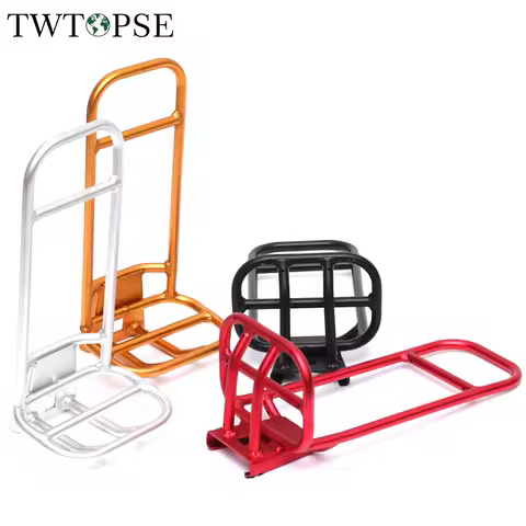 TWTOPSE Bike Bicycle Bag Rack Holder For Brompton Folding Bike Bicycle 3SIXTY PIKES Aluminum Alloy B
