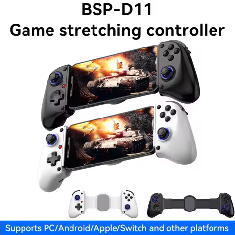 BSP D11 Stretching Game Controller Wireless Bluetooth Connection Mobile Phone Gamepad for Switch/And