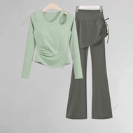 Taiwan Fitness Suit Female Morning Running Dopamine Yoga Outdoor Playing Badminton Jersey Sports