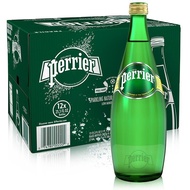 Perrier Original 750 ml. 12 ขวด / เปอริเอ้น้ำแร่ธรรมชาติชนิดมีฟองแบบขวดแก้ว 750 มล.