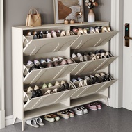 「Upgraded」Shoe cabinet 17/24cm shoe rack cabinet shoe rack outdoor shoe cabinet ultra thin shoe cabinet