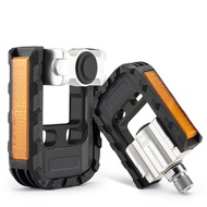 ROCKBROS Folding Bicycle Pedals, Aluminum Alloy, Sealed Bearings, 9/16" Lightweight, Non-Slip, Durab