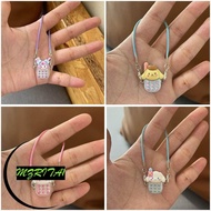 MARITA1 Mini Mobile Phone, Handmand Plastic Dollhouse Pendant,  DIY Sanrio Mini Doll Bag 1/6 1/8 BJD