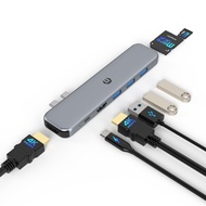 TOTU 8 in 2 USB C Hub Multiport Adapter, MacBook Pro Docking Station with Dual HDMI, 92W Power Deliv