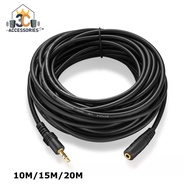 10M/15M/20M LONG 3.5mm Male to Female Stereo Audio Headphone Earphone Extension Cable Cord