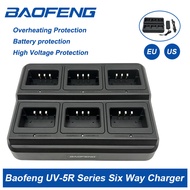 Pengecas Pelbagai Unit 6 Slot Baofeng UV-5R – Stesen Pengecas Walkie Talkie untuk UV-5R / UV-5RE / U