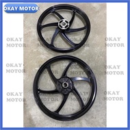 HONDA wave125 wave125s wave125x ultimo sport rim 1.60/1.85x17 WAVE 125 BLACK /WHITE 6LEG WAVE125-S W