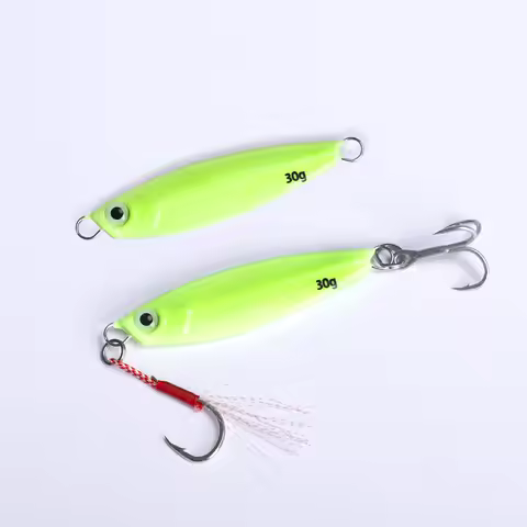 15g 20g 25g 30g 40g 50g 60g luminous glow metal sea bass mackerel snapper fishing lure cast fishing