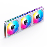 Jonsbo ZB-360 พัดลม 360 สามด้านกระจกรอบชั้น 120 มม.PWM CPU พัดลมระบายความร้อน ZB-360BR ARGB