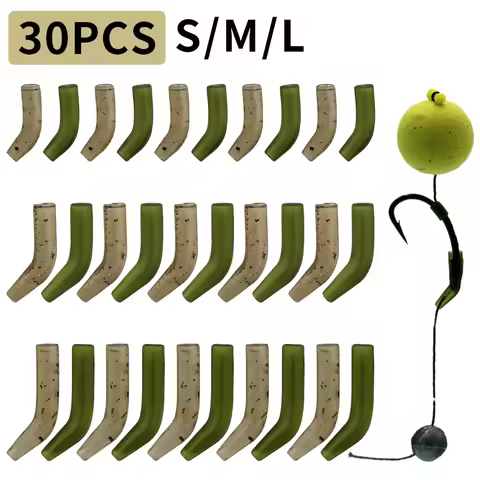 30pcs/lot Carp Fishing Hook D Rig Kickers Kickers Hook Line Aligners Sleeve Rigs Fishing Tackle Acce