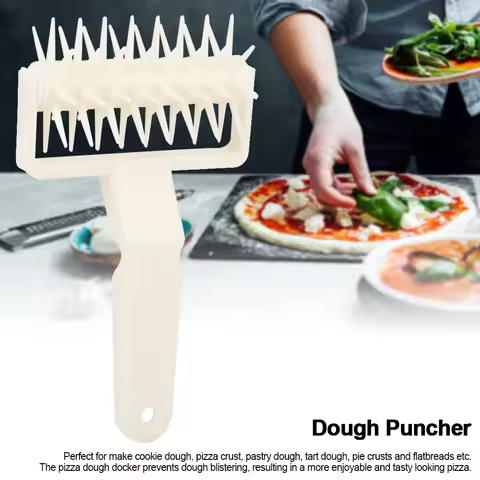 Plastic Pizza Dough Roller Pastry Pie Needle Wheels Cutter Cake Bread Hole Punch Baking Tools Pizza 