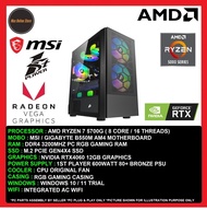 Gaming PC Desktop AMD Ryzen 7 5700G/32GB/16GB/512GB SSD/1TB SSD/RTX4060 8GB/600W