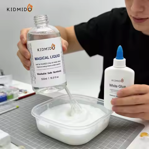 Magical Liquid Slime Activator Solution, Updated Formula for Double Slime Output, Safe and Washable,