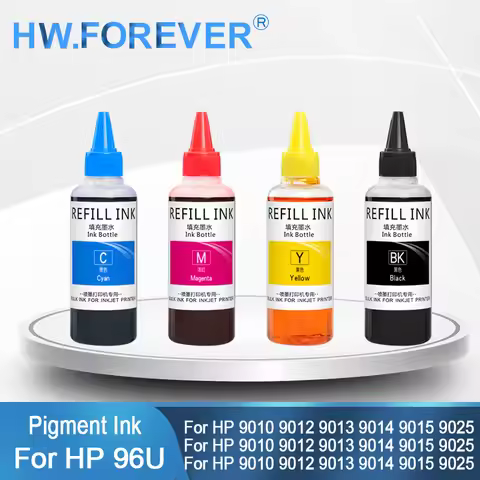 100ML For HP 962 963 964 965 Pigment Ink Refill Inks For HP 9010 9012 9013 9014 9015 9016 9018 9019 