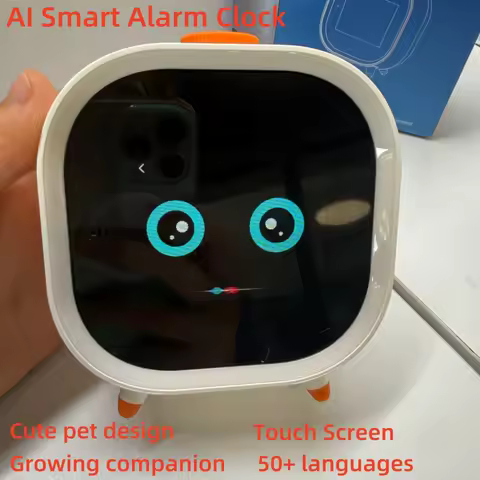 2026 AI Smart Alarm Clock for Kids LLM Learning Assistant Voice Control Study Timer Parent App, Eye 