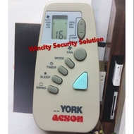 WSS York/ Acson Air Conditioner Remote Control