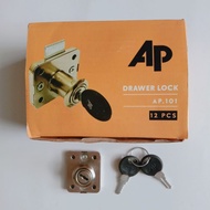 AP 101 Iron Drawer Lock - Cupboard Lock, Locker Lock, Drawer Lock, Cupboard Door Lock, Locker Door L
