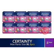 CERTAINTY MAXPANTS XL64 (SIZE XL 8 PCS X 8 PACKS) DISPOSABLE ADULT PANTS REF 6100006