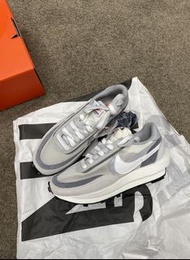 Sacai x Nike LDWaffle 生活休閒鞋 男女同款 灰白