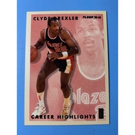1993 Fleer Career Highlights Basketball Card 7, 9, 10 - Clyde Drexler