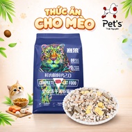 LANGLIKE - 5kg bag cat food mixed with 40% topping with chicken, shrimp, beef bone marrow