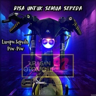 Lampu led sepeda piw piw visor sepeda lampu depan sepeda anak aksesoris sepeda