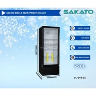 SAKATO Single Door Upright Chiller [DELIVERY - KLANG VALLEY] - 220L