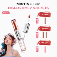 nicoley Exclusive link X Mistine Double Ended Lip Gloss Slightly Drunk Color Holding Spring Summer M