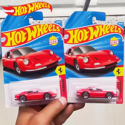 Hot Wheels 2026G Car Treasure Hunt Boy Toys 1:64 Diecast Ferrari Mario Standard Kart Quick Chat Toyo