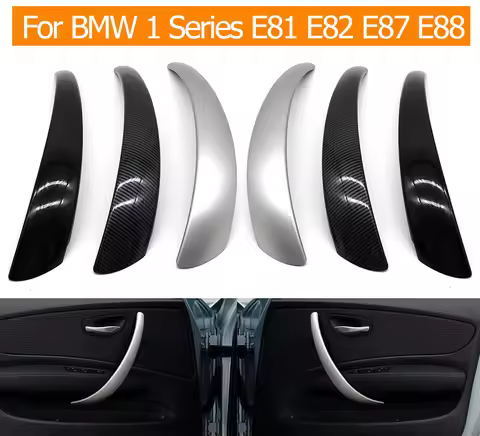 Interior Car Left Right Inner Door Pull Handle Cover Replacement For BMW 1 Series E81 E82 E87 E88 20