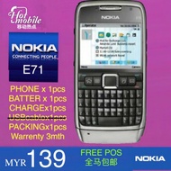 Original NOKIA E71 2nd Renew.Set Telefon 原装诺基亚 E71 二手翻新手机、