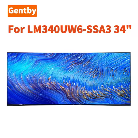 Original 34-inch 4K LM340UW6 SSA3 LM340UW6-SSA3 LM340UW3 (SS) (A3) 60Pins 144Hz IPS LCD Module For D