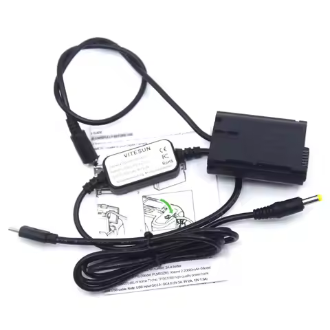 EH5A PD USB Type C Power Cable+EP-5B DC Coupler EN-EL15 Dummy Battery For Nikon D500 D610 D750 D800