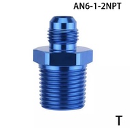 GF17 AN AN4 AN6 AN8 AN10 AN12 NPT Straight Fuel Oil Air Hose Auto Male Thread Fitting Car Pipe Fitti