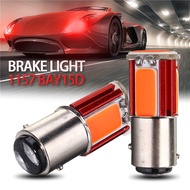 2pcs BAY15D COB LED Auto Car Tail Stop Brake Light Turn Signal Red Bulb Lamp