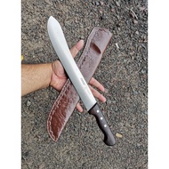 PiRGE Venge Bullnose 10 Inci With Leather Sheath - SARUNG KULIT ORIGINAL -KULIT TEBAL -PISAU SEMBELI