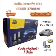 Hella Headlight Bulb Car RETROFIT LED 6500K 3700LM Honda Civic FD 1.8 T10