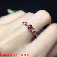 แหวนเงิน S925 สำหรับผู้หญิง รูปไข่มุก ทรงเรขาคณิต แหวน DIY แบบเรียบง่าย แหวนเงิน แหวนเงินแท้ 925 แหว