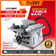 Joustmax JST-TS1800 1800W Joustmax Table Saw Portable Wood Working Saw Machine 210mm Saw Blade
