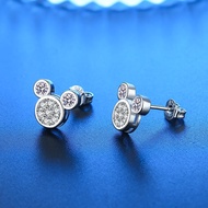 Petchara Jewelry ต่างหูเพชรโมอีส เงินแท้ S925 น้ำ D-VS1 : D3006